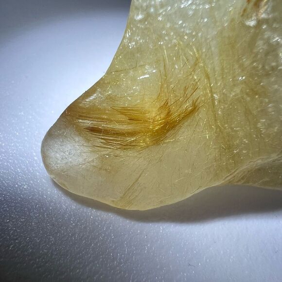 Golden Rutilated Quartz Crystal Freeform (#11) - Picture 9 of 14